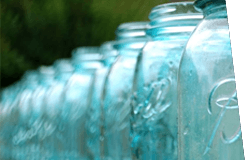 Glass jars
